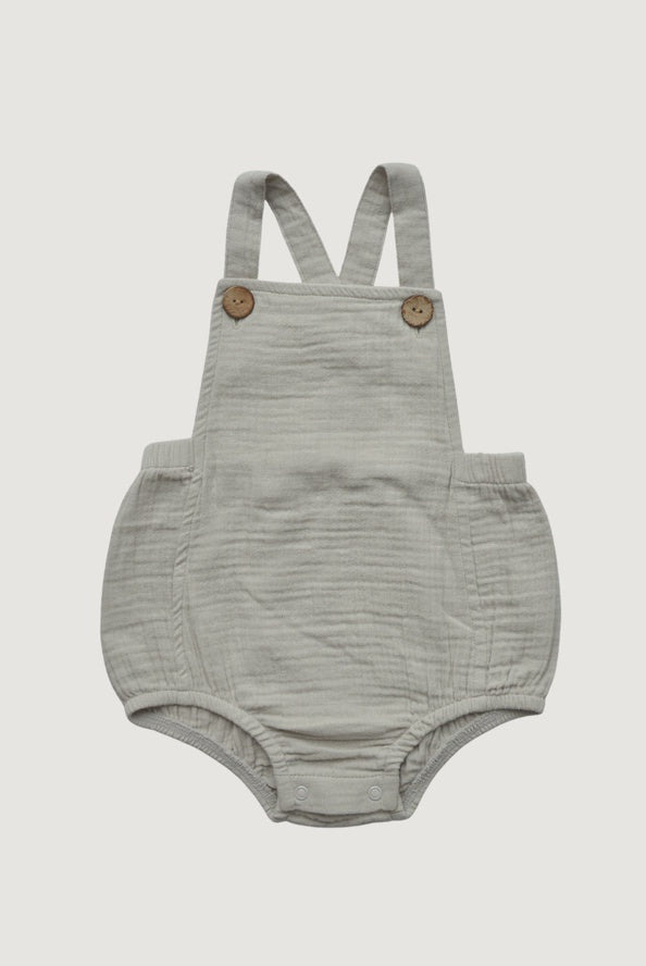 Sage Green Muslin Romper 12-18m