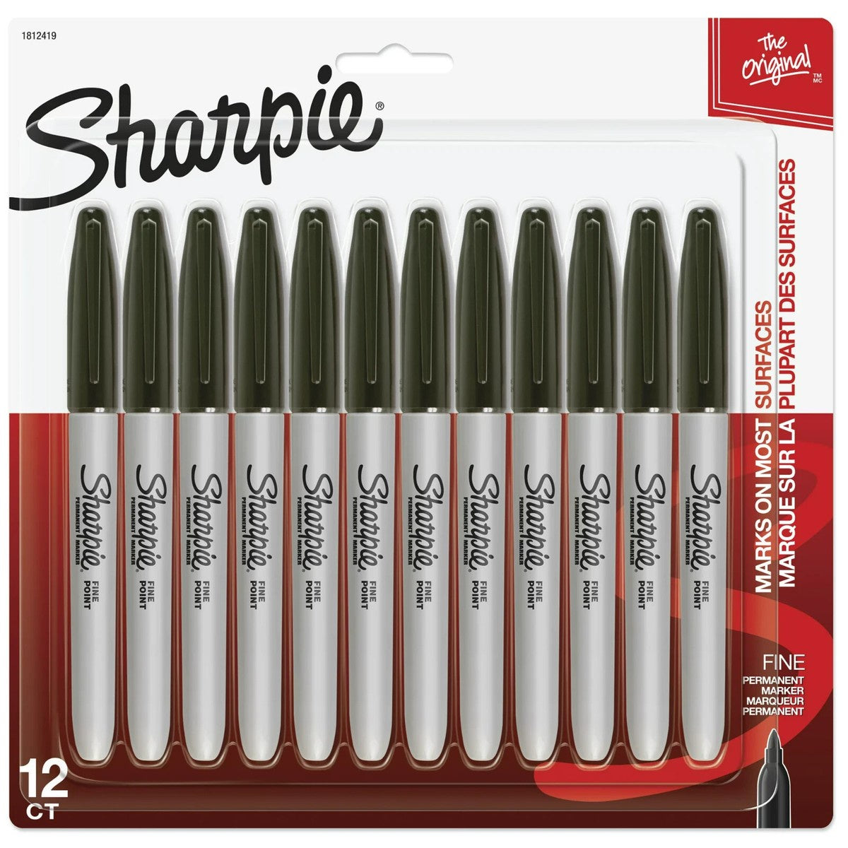 Sharpie Fine Tip Permanent Marker 12ct