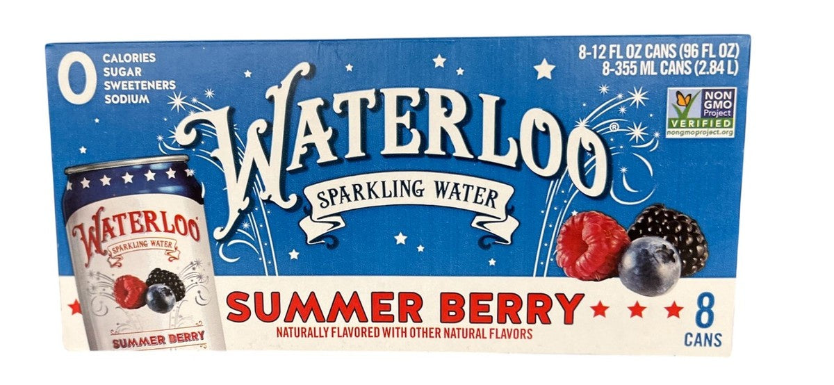 Waterloo Berry Sparkling Water 8pk