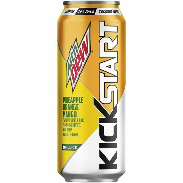 Mtn Dew Kick Start Pine Or Mango 16oz