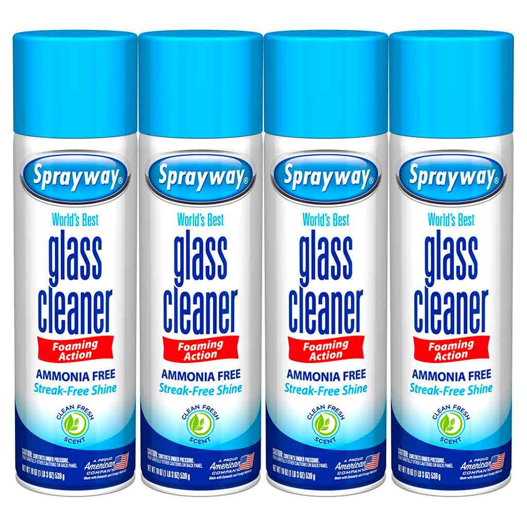 Sprayway Foaming Glass Cleaner 4ct