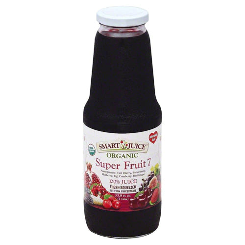 Smart Juice 100% Organic Super Fruit 7 /33.8oz