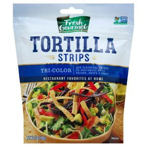 Fresh Gourmet Tortilla Strips Tri-Color 3.5oz