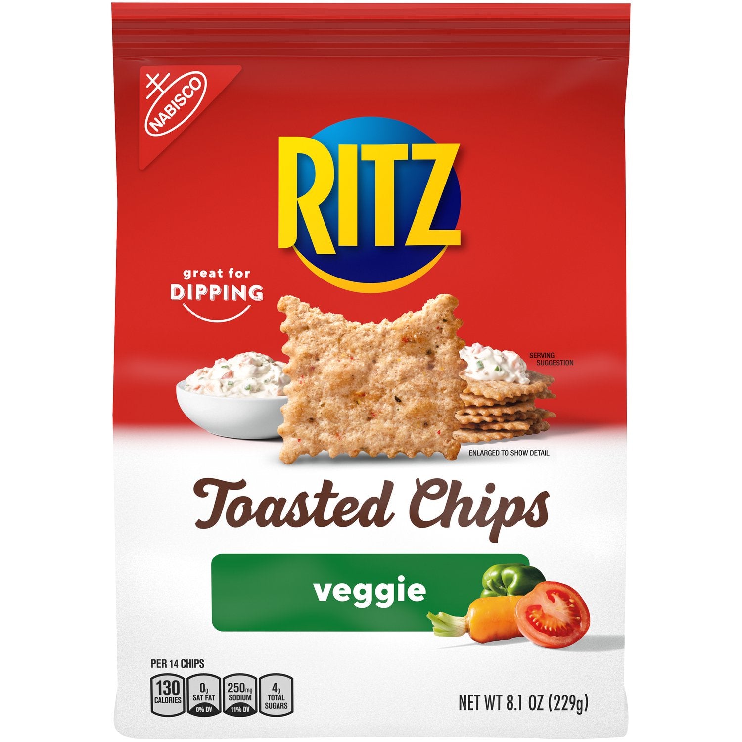 Ritz Toasted Chips Veggie 8.1oz