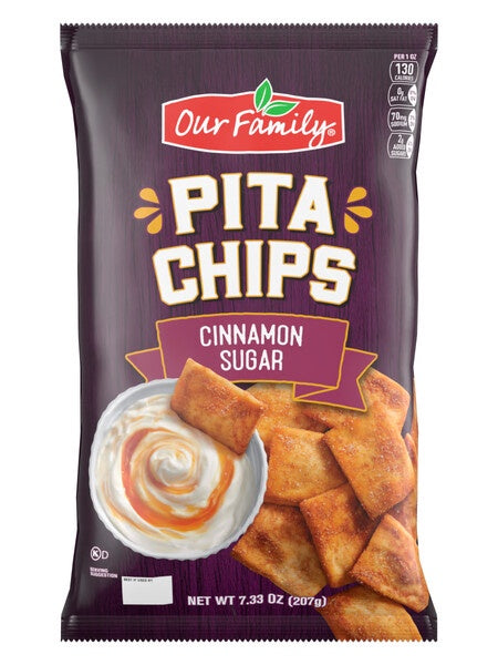 Our Family Pita Chips Cinnamon Sugar 7.3oz