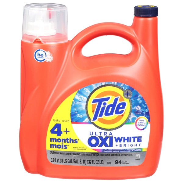 Tide Ultra Oxi White/Bright Liquid 132oz