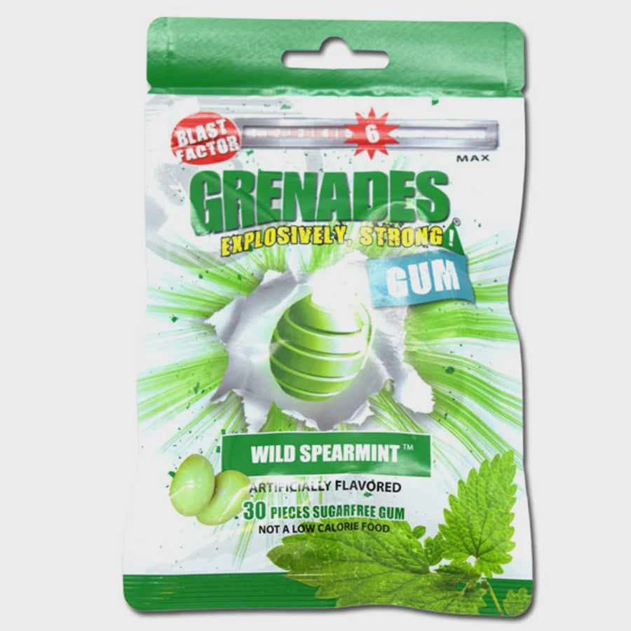 Grenades Explosive Gum Wild Spearmint 30ct