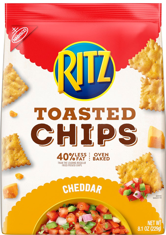 Ritz Toasted Chips Cheddar 8.1oz