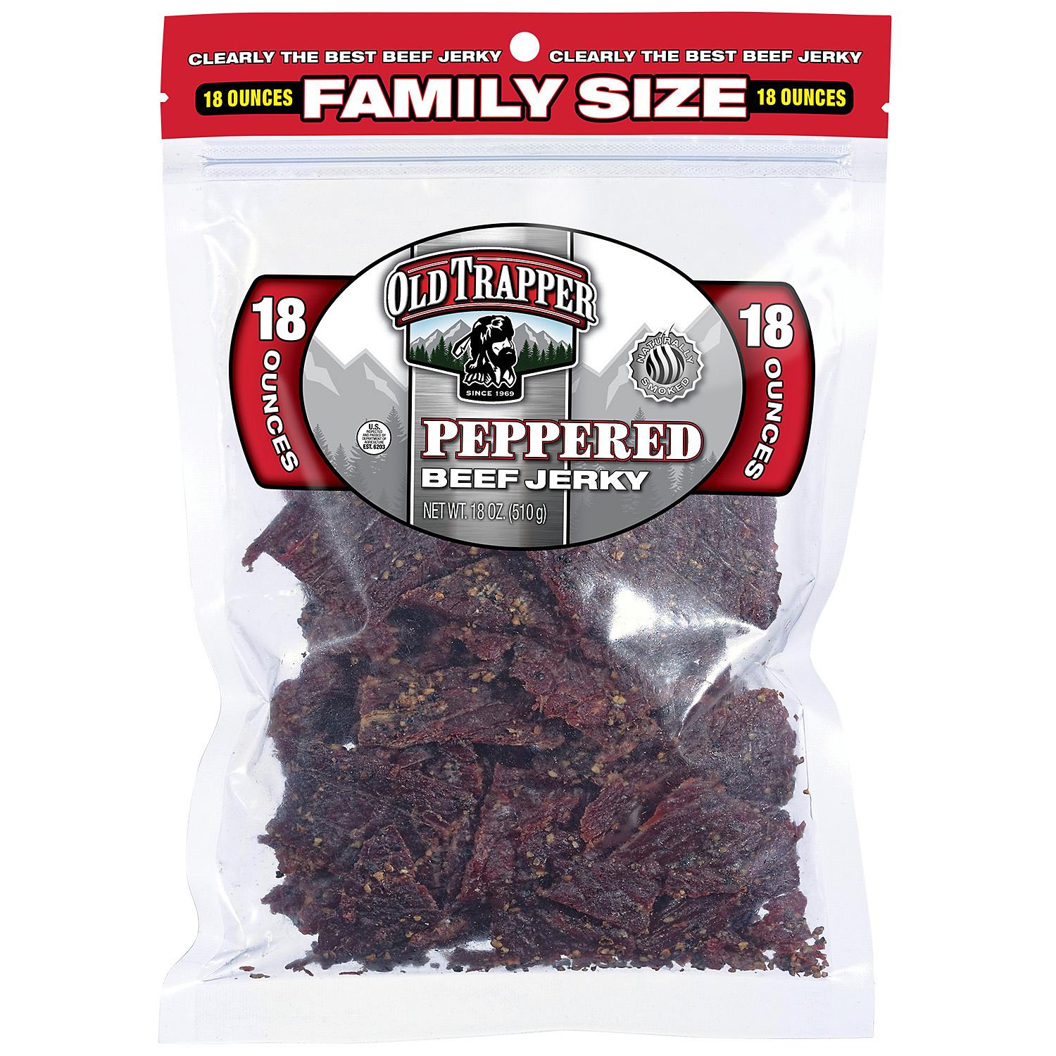 Old Trapper Peppered Beef Jerky 18oz