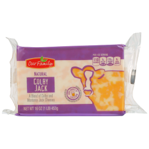 Our Family Cheese Block Colby Jack  16oz