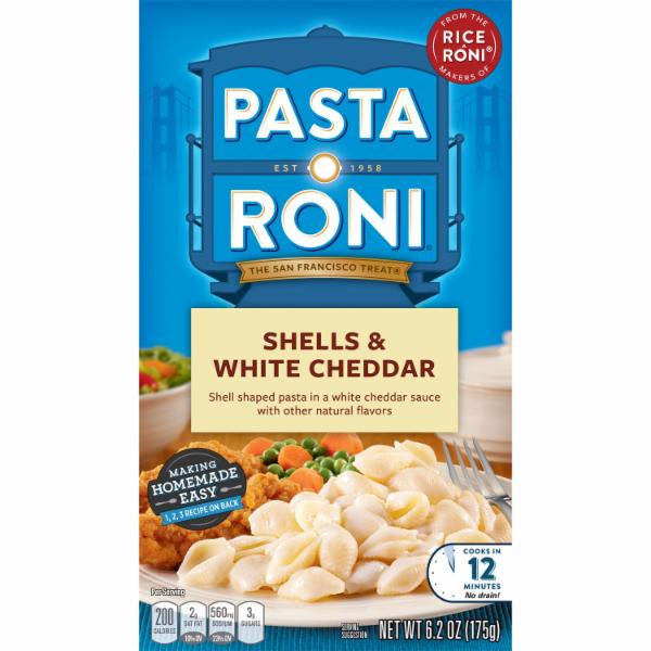 Pasta Roni Shells w/White Cheddar 6.2oz