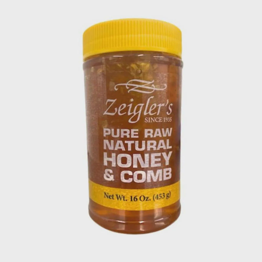 Zeigler's pure raw natural Honey & Comb 16oz.