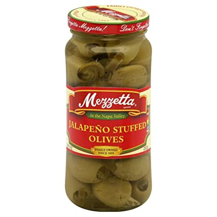 Mezzetta Jalapeno Stuffed Olives 10 oz.