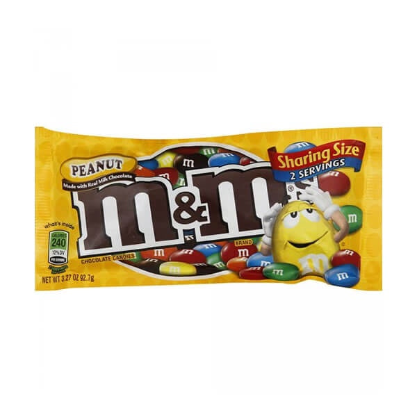 M&M Peanut Candy King Size 3.27oz