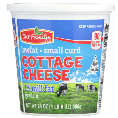 Our Family 1% Small Curd Cottage Cheese 24oz