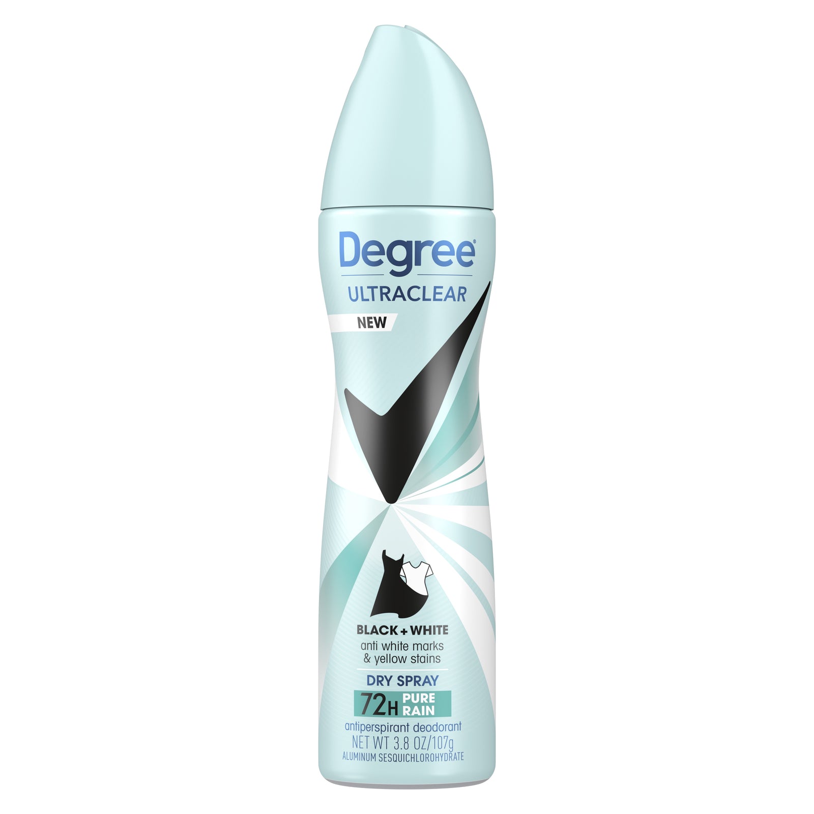 Degree Antiperspirant Womans Deaoderant B&W Pure Rain 3oz