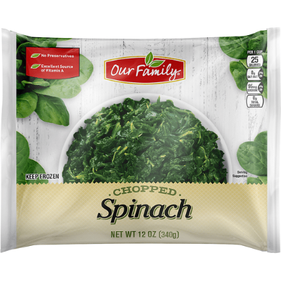 Our Family Frozen Chopped Spinach 12oz