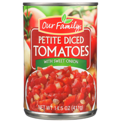 Our Family Petite Diced Tomatoes 14.5 oz