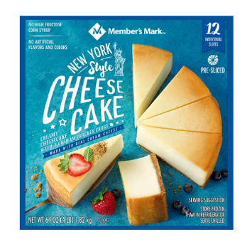 Members Mark New York Style Cheesecake 64oz 12 slices