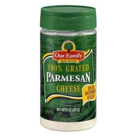 Our Family Parmesan Cheese Grated 8oz