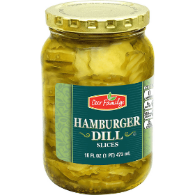 Our Family Hamburger Dill Slices 16floz