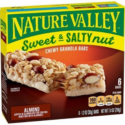 Nature Valley Sweet & Salty Chewy Granola Bars Almond  6 count