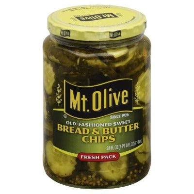Mt Olive Bread & Butter Pickle Chips 24oz