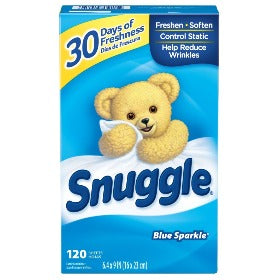 Snuggle Dryer Sheets Blue Sparkle 120 ct