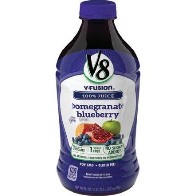 V8 Fusion Pomegranate Blueberry 100% Juice 46oz