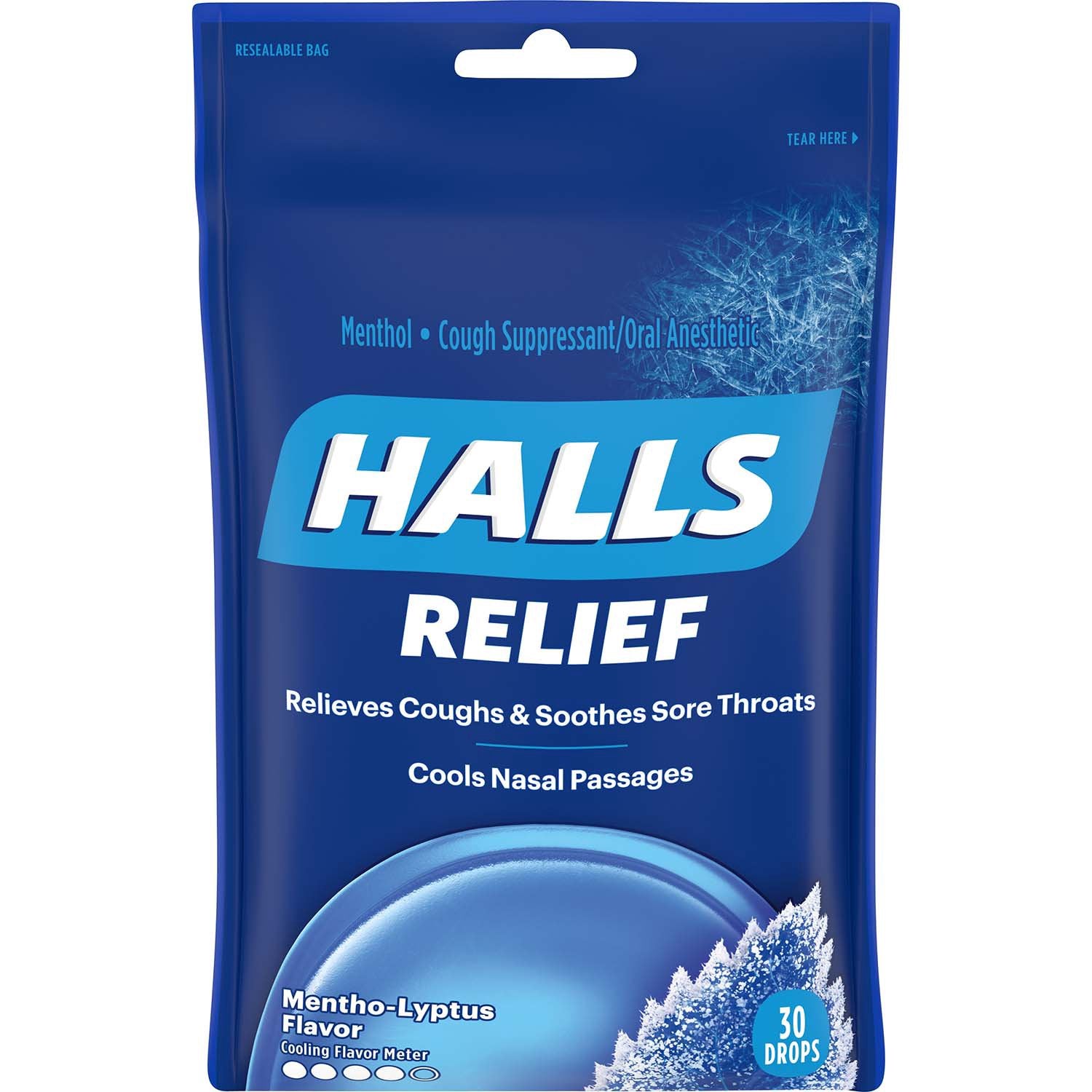 Hall's Menthol Cough Drops 30ct