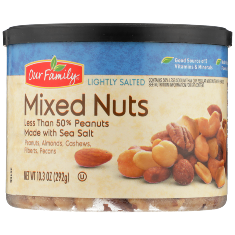 Our Family Lightly Salted Mixed Nuts 10.3oz