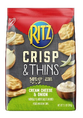 Ritz Crisp & Thins Cream Cheese & Onion 7.1oz