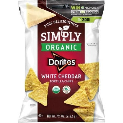 Simply Organic Doritos 7.5 oz. White Cheddar
