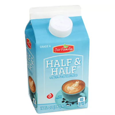 Our Family Half & Half 16oz