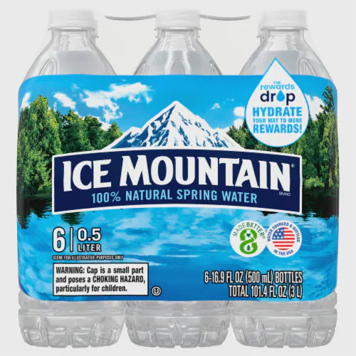 Ice Mountain Spring Water 6pk