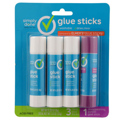 Simply Done Glue Sticks 4pk