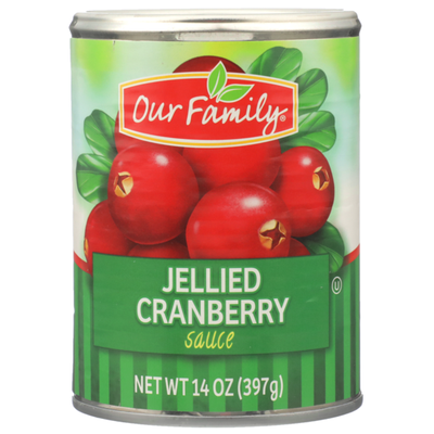 Our Family Jellied Cranberry Sauce 14oz