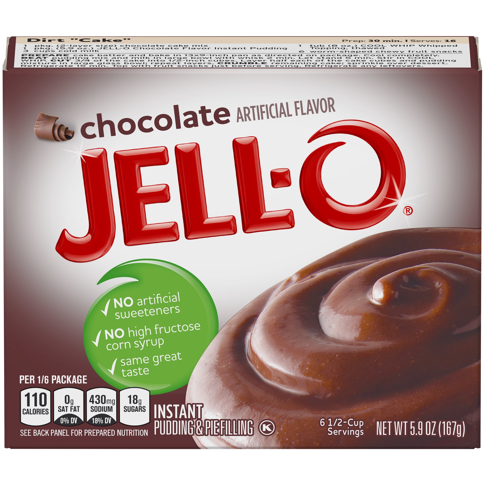 Jell-O Instant Pudding Chocolate 5.9oz