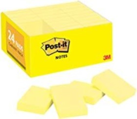 Post it Notes - Small Yellow 24 Cabinet pack