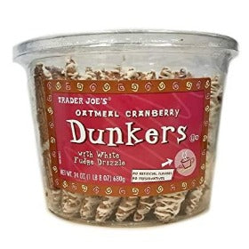 Trader Joes Oatmeal Cranberry Dunkers Cookies 24 oz.
