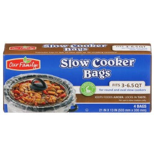 Our Family Slow Cooker Bags 4 pk