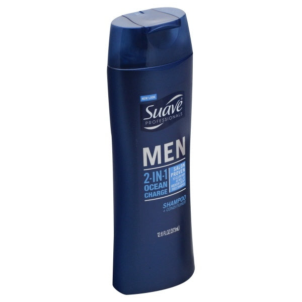 Suave Men Shampoo 2 in 1 Ocean Charge 12.6oz