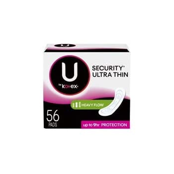 U by Kotex Security Ultra Thin 56 ct. Pads