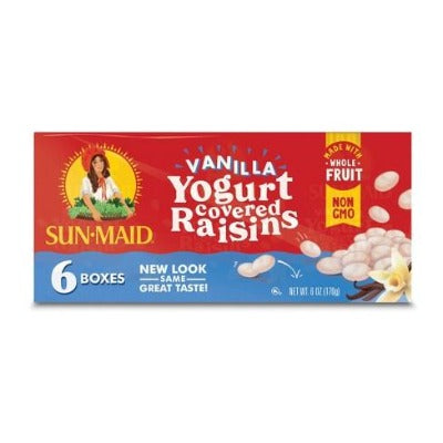 Vanilla Yogurt Raisins 6pk
