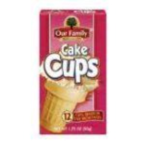 Our Family Cake Cup Ice Cream Cones 12ct