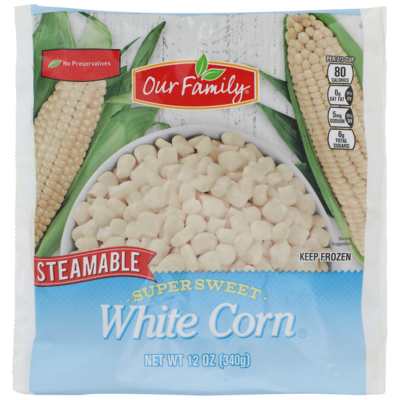 Our Family Frozen Super Sweet White Corn 12oz