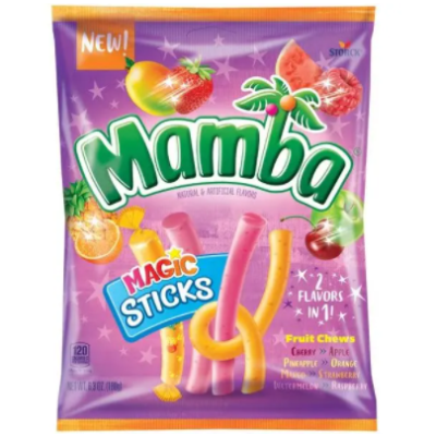 Mamba Magic Sticks Fruit Chews 6.3 oz.