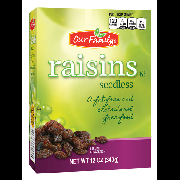 Our Family Raisins Seedless 12oz
