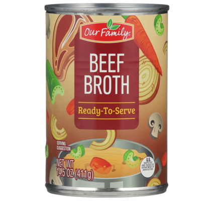 Our Family Beef Broth 14.5oz