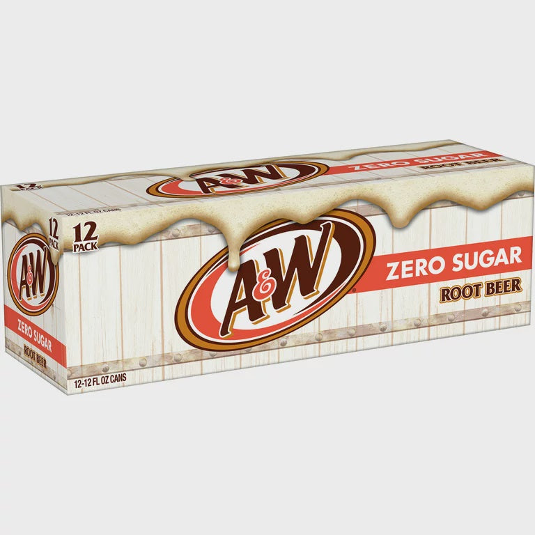 A&W Root Beer Zero Sugar 12pk